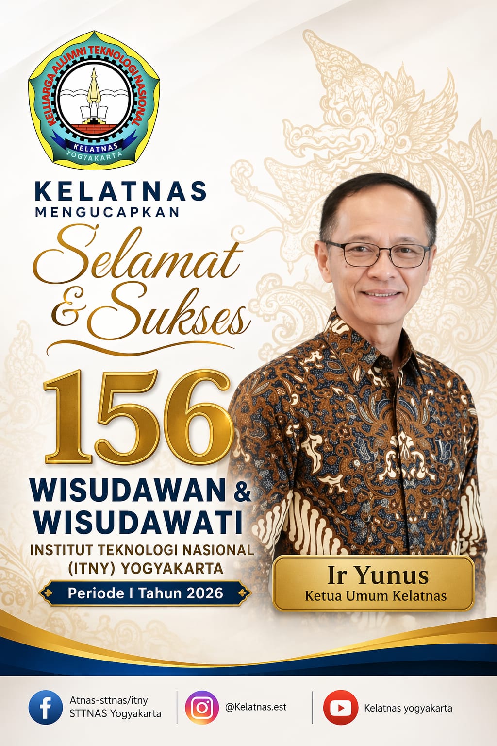 Ir. Yunus: Alumni ITNY Sudah Terbukti di Nusantara hingga Dunia, Saatnya Generasi Baru Melanjutkan